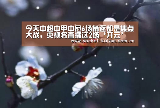 今天中超中甲中冠6场角逐都是焦点大战,央视将直播这2场‘开云’(图1) 开元棋牌